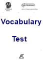vocabulary test